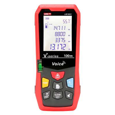 UNI-T LM100V USB Charging 100M Electronic Ruler Laser Distance Meter Digital Laser Distance Range Finder