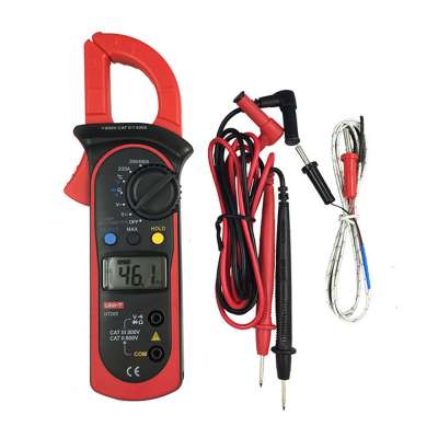 UT202 DC AC Voltage Current Resistance Temperature Tester Digital Multimeter Clamp Meter