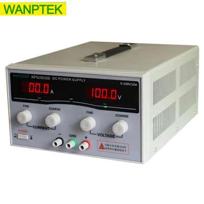 KPS10010D High Power 1000W 0~100V 0~10A 110V/220V precision Digital DC Power supply US/EU/AU Plug