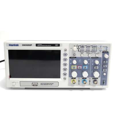 Osciloscopio Hantek DSO5202P Digital Oscilloscope USB 200MHz bandwidth 2 Channels 1GSs PC Storage LCD Record length up to 24K